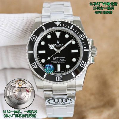 Clean Factory ROLEX Submariner 904L Steel 3130/3230 40mm/41mm Black Trusted Dealers Replica Watch